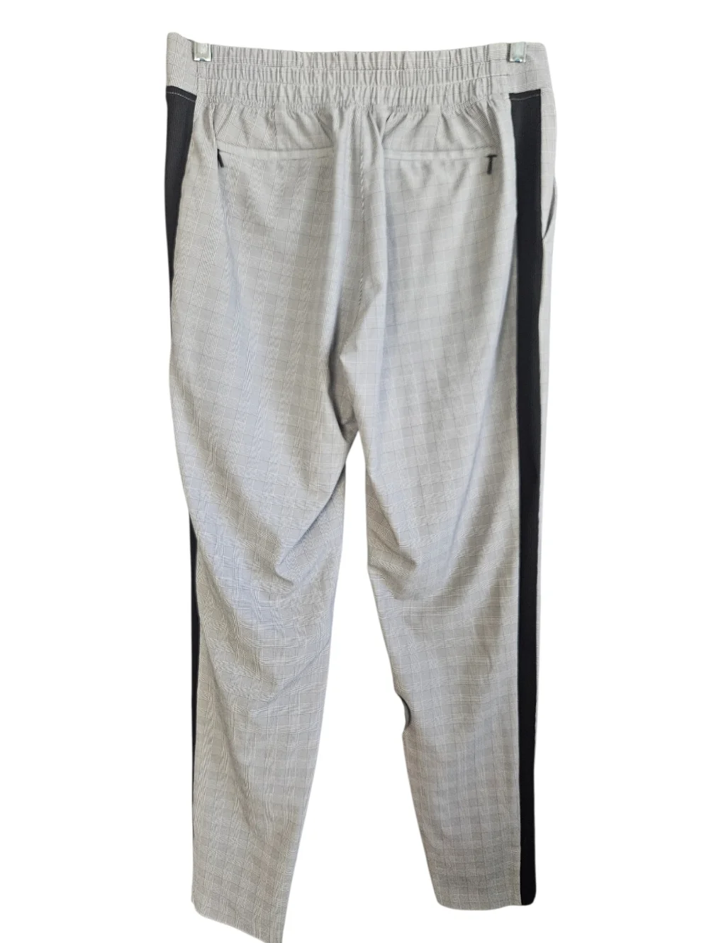 ATHLETA Brooklyn Glen Plaid Pull On Pant Sz 10T Gray Black Travel Athleisure - Picture 6 of 16